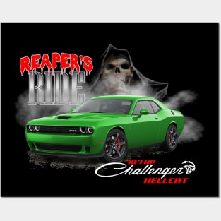 Dodge Challenger Hellcat - "Reaper's Ride" Posters and Art